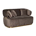 Диван двухместный коричневый Clarisse варинант исполнения - 1 | Loft Concept в Екатеринбурге