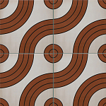 Дизайнерская плитка с узором Дорожки 2 варинант исполнения - 1 | Loft Concept в Екатеринбурге