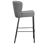 Стул барный серый с широкой закругленной спинкой Bar Chair Gray варинант исполнения - 1 | Loft Concept в Екатеринбурге