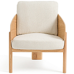 Кресло с каркасом из массива дуба Gallin Chair Boucle варинант исполнения - 2 | Loft Concept в Екатеринбурге