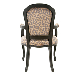 Полукресло с мягкой обивкой из льна на 4-х ножках из массива березы Gladys Armchair варинант исполнения - 2 | Loft Concept в Екатеринбурге