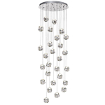 Люстра каскадня с 27-ю прозрачными шарообразными подвесами Bubbles Bocci варинант исполнения - 4 | Loft Concept в Екатеринбурге