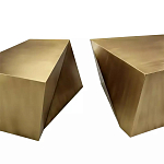 Комплект из 2-х дизайнерский журнальных столов геометрической формы Ribefyk варинант исполнения - 1 | Loft Concept в Екатеринбурге