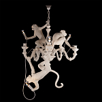Люстра с тремя фигурами обезьян с лампочками в руках белого цвета Hanging Monkey варинант исполнения - 2 | Loft Concept в Екатеринбурге