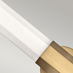 Бра для ванных комнат горизонтальное с длинным белым матовым плафоном в форме шестиугольника на круглом основании Hinkley варинант исполнения - 10 | Loft Concept в Екатеринбурге