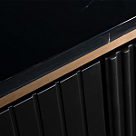 Комод черный округлой формы с рельефным фасадом Black Cut варинант исполнения - 4 | Loft Concept в Екатеринбурге