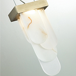 Подвесной светильник с белыми вертикальными элементами Alabaster Totem варинант исполнения - 11 | Loft Concept в Екатеринбурге