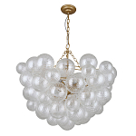 Люстра подвесная с рифлёными стеклянными шарами в форме воздушного облака Berries Chandelier варинант исполнения - 1 | Loft Concept в Екатеринбурге