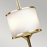 Бра вертикальное с белым полукруглым плафоном и длинным стержнем L Kichler варинант исполнения - 8 | Loft Concept в Екатеринбурге