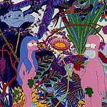 Мебельная ткань Велюр Simpsons in Paradise Т4-88 варинант исполнения - 4 | Loft Concept в Екатеринбурге