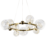Дизайнерская кольцевая люстра с гирляндой внутри стеклянных плафонов Iona Garland Chandelier 9 варинант исполнения - 1 | Loft Concept в Екатеринбурге