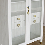 Дизайнерский шкаф витрина Elsa Dreams White с 4-мя ящиками варинант исполнения - 4 | Loft Concept в Екатеринбурге