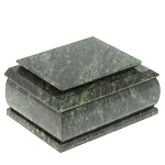 Шкатулка с зеркалом из натурального камня змеевик Stone Casket варинант исполнения - 1 | Loft Concept в Екатеринбурге