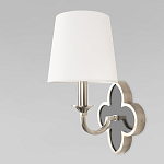 Бра с белым текстильным абажуром и фигурным основанием с зеркальной вставкой Vitorino варинант исполнения - 20 | Loft Concept в Екатеринбурге