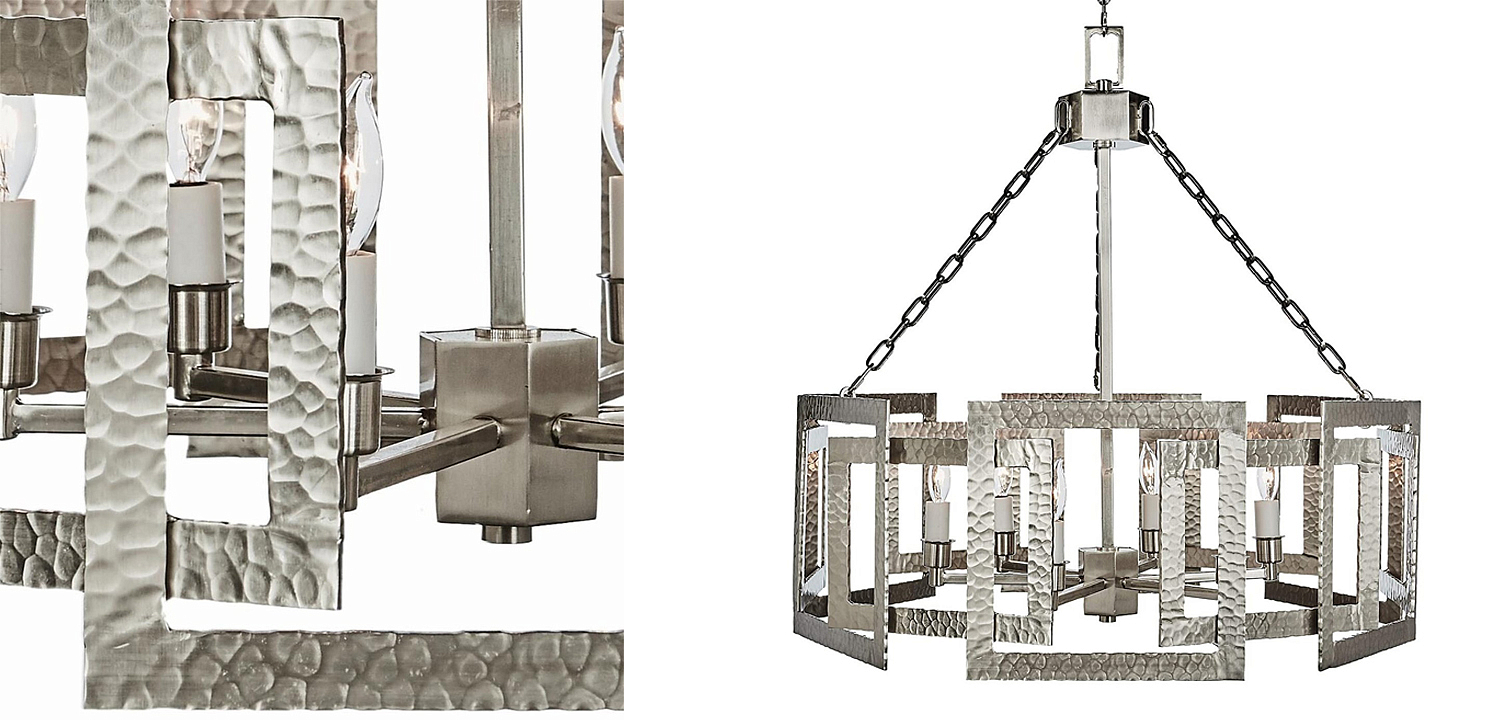 Люстра Textured Cage Pendant Lamp Silver Chandelier Люстра Textured Cage Pendant Lamp Silver Chandelier - Loft-Concept в Екатеринбурге