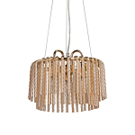 Люстра с подвесными рифлеными стеклянными трубками Nembus варинант исполнения - 1 | Loft Concept в Екатеринбурге