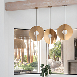 Подвесной светильник в форме золотых дисков Minimalist Lighting Fixture варинант исполнения - 4 | Loft Concept в Екатеринбурге