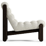 Кресло с деревянным каркасом и обивкой из белой ткани букле Medieval Furniture варинант исполнения - 4 | Loft Concept в Екатеринбурге