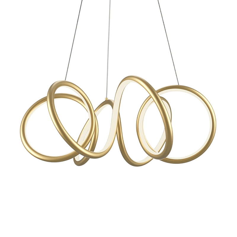 Люстра подвесная Curve 3000-4000К Черный Латунь в Екатеринбурге | Loft Concept 