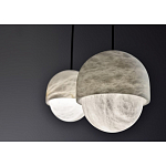 Подвесной светильник светодиодный с плафоном сферической формы Stone Helios варинант исполнения - 3 | Loft Concept в Екатеринбурге