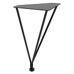 Стол журнальный c коричневой круглой столешницей на четырех металлических ножках Charm Coffee Table варинант исполнения - 3 | Loft Concept в Екатеринбурге