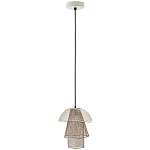 Подвесной светильник Beige Gold Mesh Tube Lampshade Hanging Lamp варинант исполнения - 2 | Loft Concept в Екатеринбурге