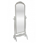 Зеркало напольное белое из массива бука с легкими потертостями White Provence варинант исполнения - 1 | Loft Concept в Екатеринбурге