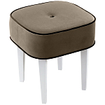 Квадратный мягкий пуф на белых ножках Winton Pouf Square варинант исполнения - 3 | Loft Concept в Екатеринбурге