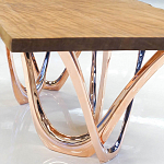 Обеденный стол прямоугольный с фигурными ножками G-table варинант исполнения - 3 | Loft Concept в Екатеринбурге