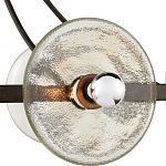 Люстра круглая с литыми стеклянными дисками Olympe Glass Chandelier варинант исполнения - 2 | Loft Concept в Екатеринбурге