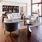 Приставной столик из массива дерева Walnut варинант исполнения - 9 | Loft Concept в Екатеринбурге