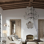 Бра с двумя тканевыми абажурами в форме цилиндра Prerequisites варинант исполнения - 4 | Loft Concept в Екатеринбурге