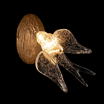 Бра с прозрачной стеклянной фигуркой птички Serip Voa варинант исполнения - 2 | Loft Concept в Екатеринбурге