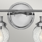 Бра для ванных комнат с прозрачным шарообразным плафоном из стекла с пузырьками на круглом основании Hinkley варинант исполнения - 17 | Loft Concept в Екатеринбурге