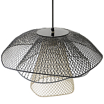 Подвесной светильник Black Grey Mesh Lampshade Hanging Lamp варинант исполнения - 4 | Loft Concept в Екатеринбурге