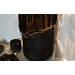 Напольная лампа черная с текстильными элементами "ЯРВИ" варинант исполнения - 7 | Loft Concept в Екатеринбурге