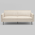 Диван современный вельветовый прямой Worcester Молочный варинант исполнения - 2 | Loft Concept в Екатеринбурге