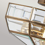 Потолочный светильник шестигранной формы с прозрачными стеклянным плафоном Elstead Lighting варинант исполнения - 4 | Loft Concept в Екатеринбурге