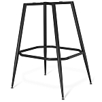 Барный стул со спинкой и подлокотниками на 4-х металлических ножках Douglas Rhombus Синий Велюр варинант исполнения - 5 | Loft Concept в Екатеринбурге