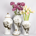 Декоративная ваза с крышкой Flowers in Pots варинант исполнения - 4 | Loft Concept в Екатеринбурге