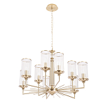 Люстра с 9-ю цилиндрическими стеклянными плафонами Jeanette варинант исполнения - 1 | Loft Concept в Екатеринбурге