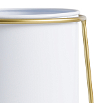 Кашпо из металла и латуни Elegance Elevated Planters белое варинант исполнения - 3 | Loft Concept в Екатеринбурге