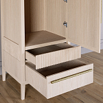 Узкий Шкаф Primo с 2 выдвижными ящиками Светлый дуб варинант исполнения - 5 | Loft Concept в Екатеринбурге