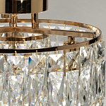 Потолочный светильник круглый с прозрачными подвесками Lunet варинант исполнения - 6 | Loft Concept в Екатеринбурге