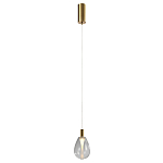 Подвесной светильник со стеклянным плафоном в форме капли NAOMI drop transparent glass варинант исполнения - 2 | Loft Concept в Екатеринбурге