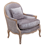 Кресло Ava Classical Armchair brown and grey velour варинант исполнения - 1 | Loft Concept в Екатеринбурге