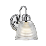 Бра с прозрачным рифленым плафоном в форме колокола Quoizel варинант исполнения - 1 | Loft Concept в Екатеринбурге