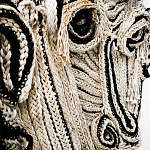 Арт-Объект из нитей Черно-Белый портрет Joana Schneider  варинант исполнения - 1 | Loft Concept в Екатеринбурге