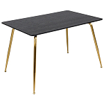 Обеденный стол на металлических ножках Casey Brass Dining Table варинант исполнения - 1 | Loft Concept в Екатеринбурге