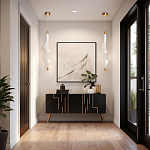 Люстра с белым скрученным плафоном Golden Swirl варинант исполнения - 10 | Loft Concept в Екатеринбурге